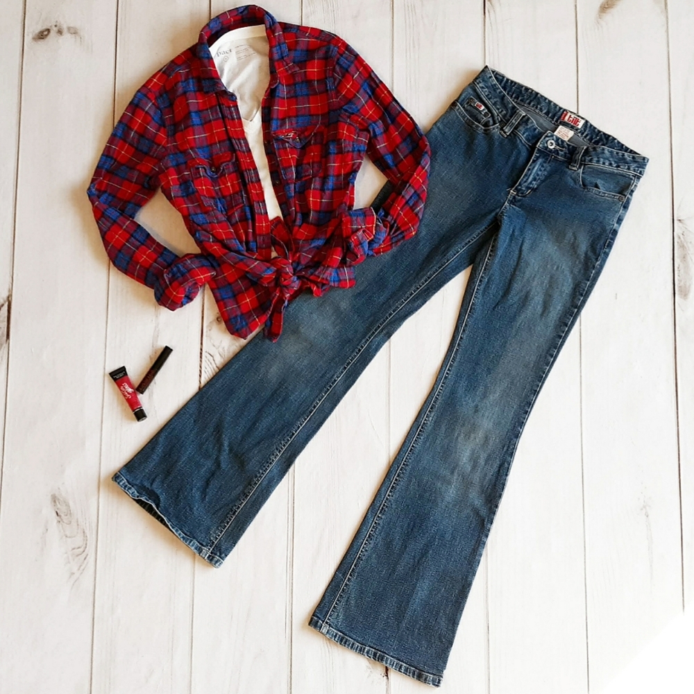 TILT Vintage Medium-Dark Wash Flare Jeans Size 3 Regular